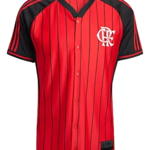 Camisa Flamengo Mundial Us Pack 25/26 Baseball Vermelho